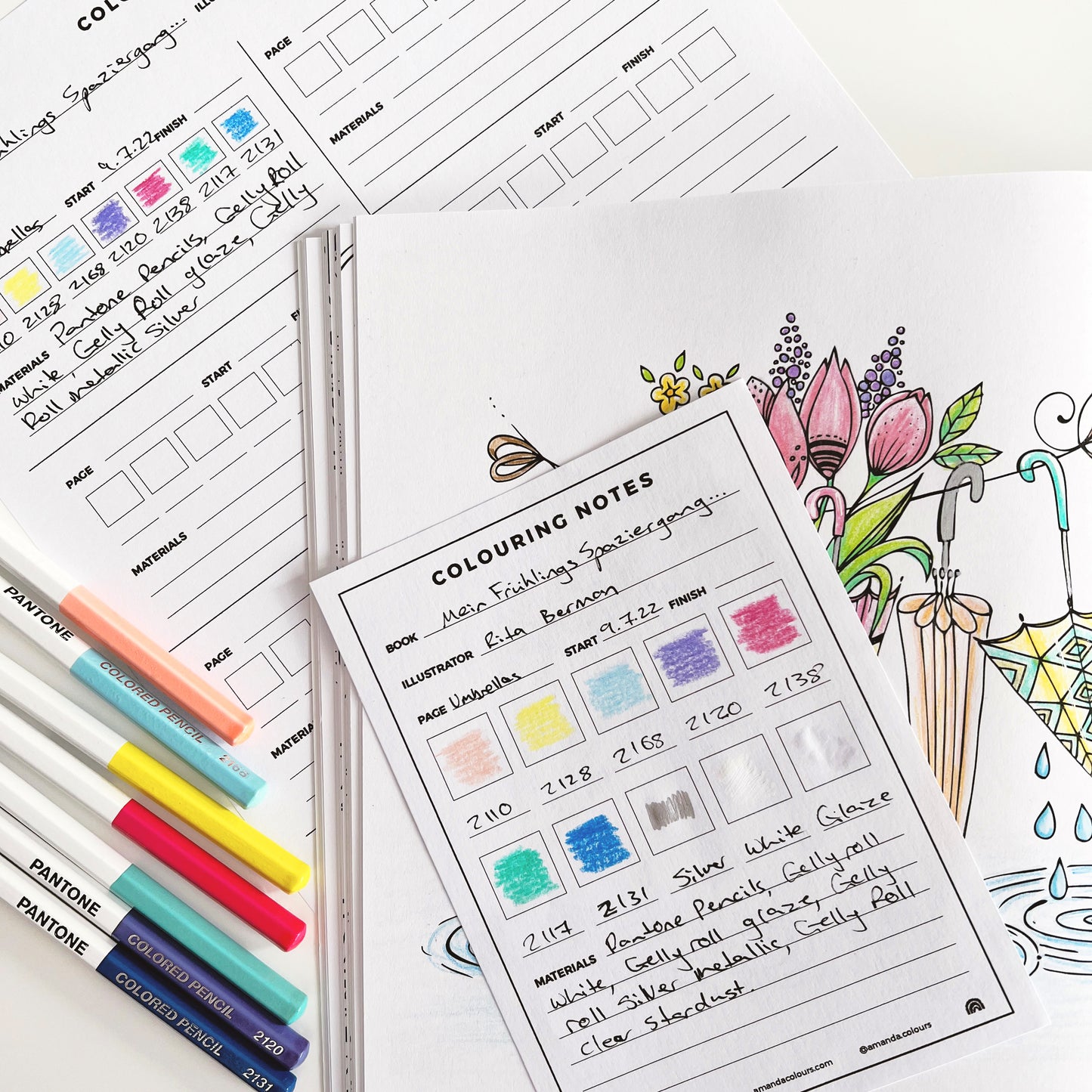 Free Colouring Notes Templates