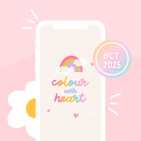 Free Colour With Heart Phone Wallpaper