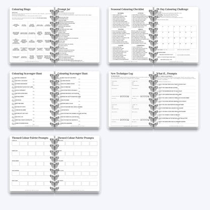Creative Prompts & Challenges Pack – Printable Page Pack (10 Pages)