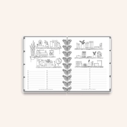 Colouring Book & Project Tracker – Printable Page Pack (11 Pages)