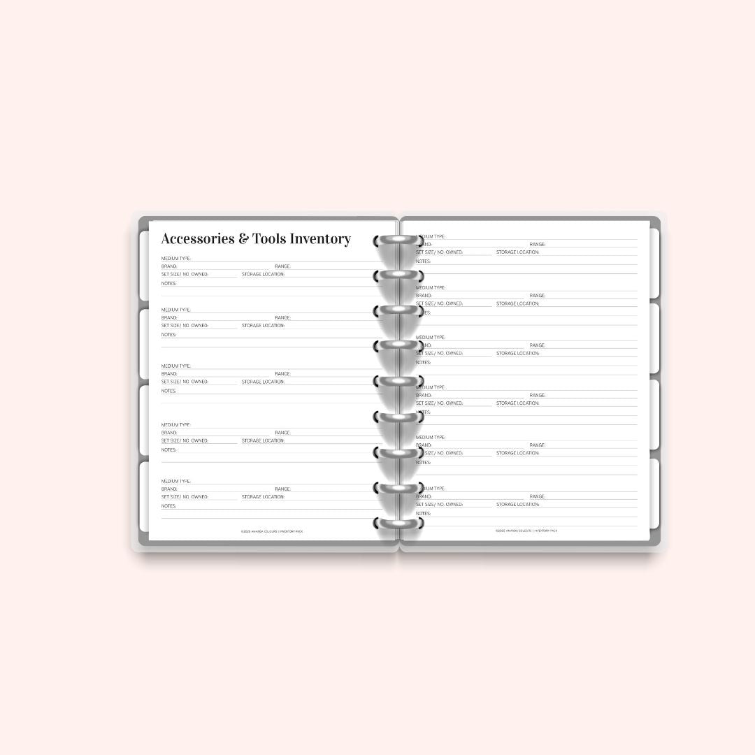 Inventory Pack – Printable Page Pack (10 Pages)