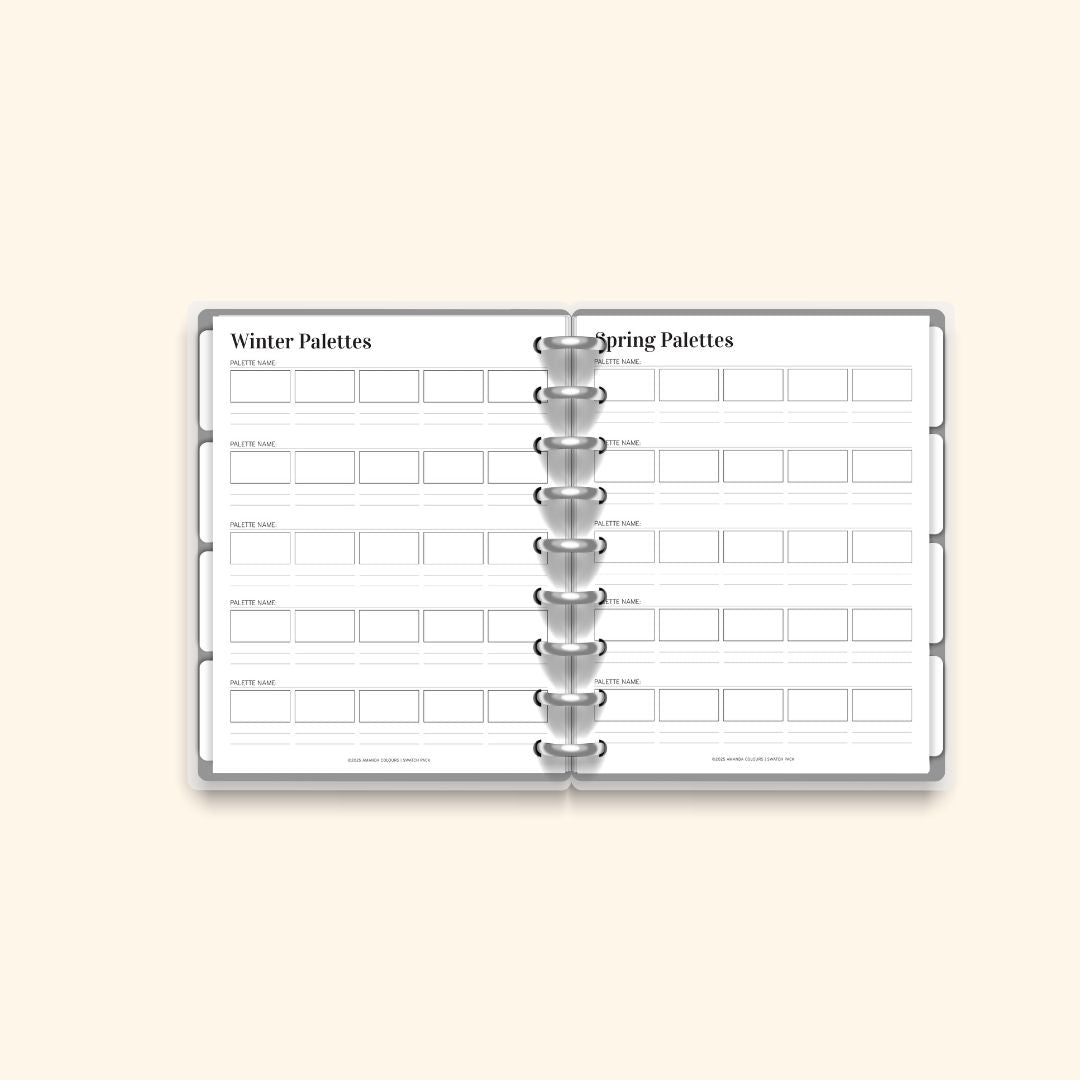 Swatch Pack – Printable Page Pack (12 Pages)