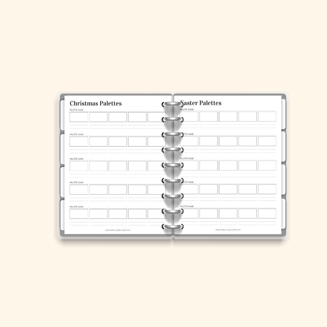 Swatch Pack – Printable Page Pack (12 Pages)